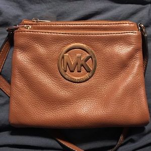 Michael Kors luggage tan crossbody